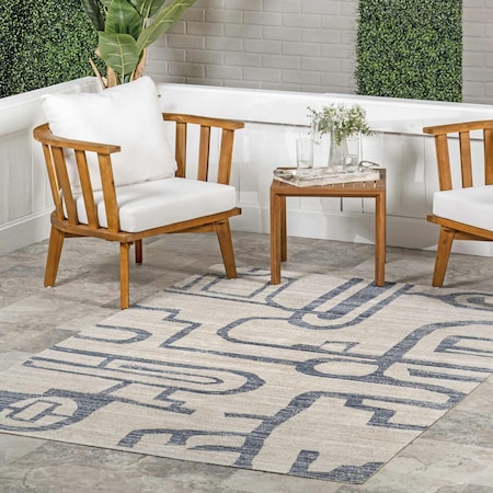 Nuloom Milani Contemporary Machine Washable Indoor/Outdoor Area Rug 4ft x 6ft ECAT02A-406